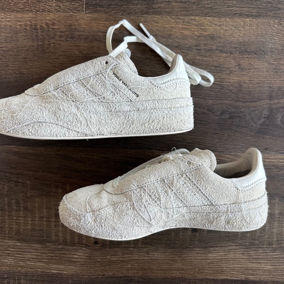 Adidas Y-3 Gazelle Off White Sashiko Men's Yohji Yamamoto Size 12 Retail $330 - Picture 6 of 13